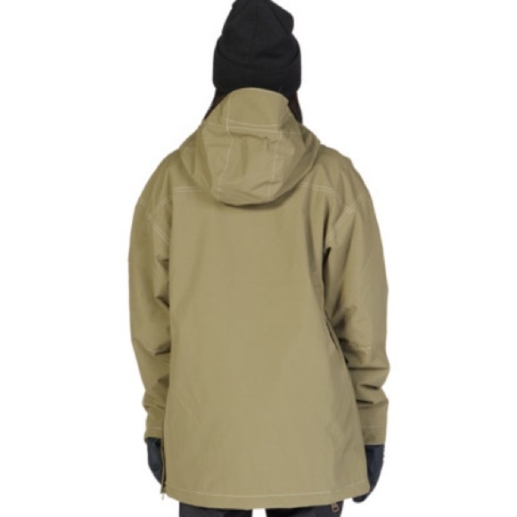 DC Savvy Anorak Snowboard Jacket Women's Ivy Green Ski Winter Pullover Coat M - Picture 3 of 14